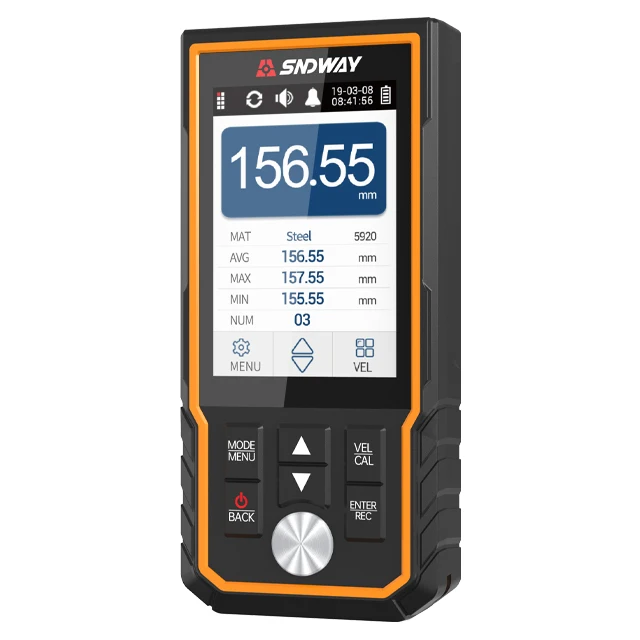

Sndway digital ultrasonic car paint thickness gauge meter handheld thickness metal tester high precision thickness coat meter