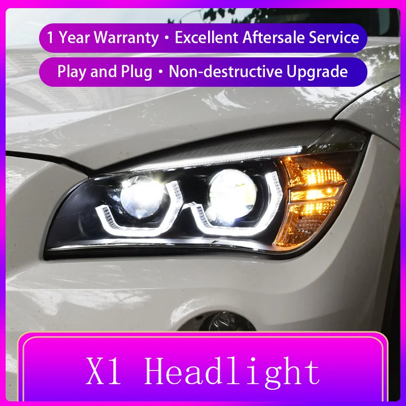 

Car Styling For BMW X1 E84 F49 2010-2015 Front Light DRL Head Lamp LED Projector Lens Headlights Accessories Vehicles Automatic