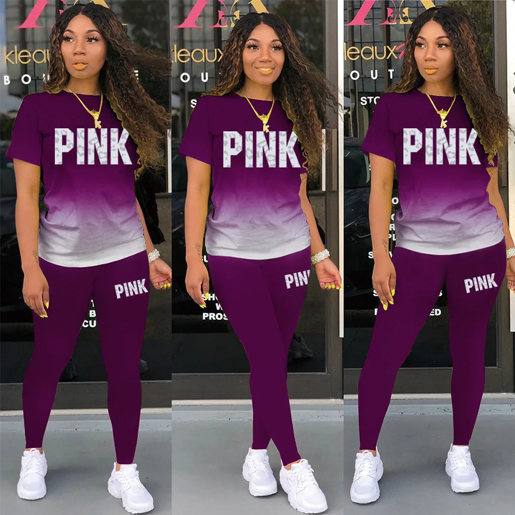 Women's Fashion Women's 2 Piece Set Jogging Suit Casual Pullover Tracksuit Sportswear Long Pants Sweatshirts Outfits Jogging Set