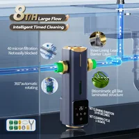 BORVA อัตราการไหลสูง Smart Home Central Bionic Water Purification Pre-Filter พร้อมการทําความสะอาดตัวเองตามกําหนดเวลาอัตโนมัติ 8T 6