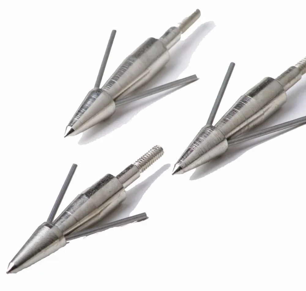 Broadheads 100gn-125gn Arrows Tips Arrow Heads for Archery Hunting Apply To Compound Bow Crossbows and Recoil Arrow 3pcs archery arrowhead