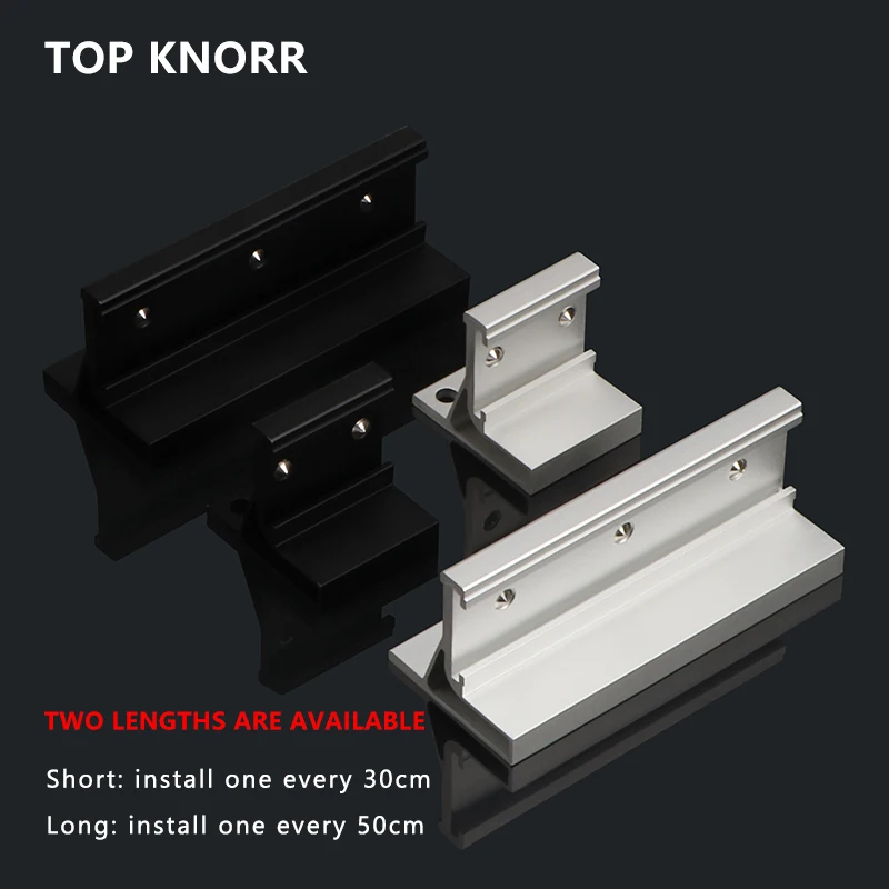 Sliding Door Sliding Wheel Rail Side Mounting Side Decoration Aluminum Door Kitchen Buffer Track
