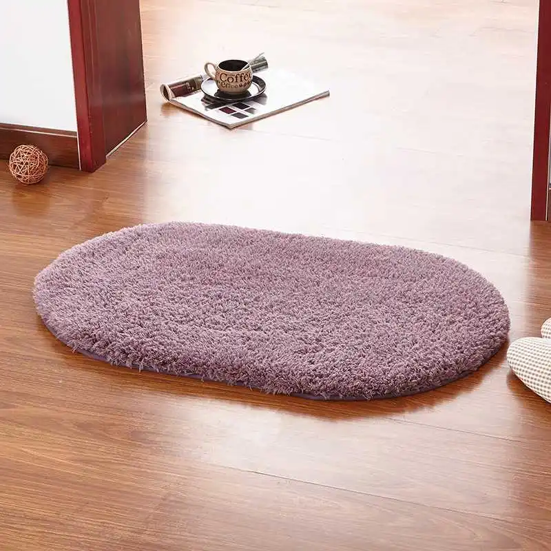 

2023 Floor mats, household oval living room carpets, entrance bedrooms, foot mats, bathrooms, bathroom suction Grey