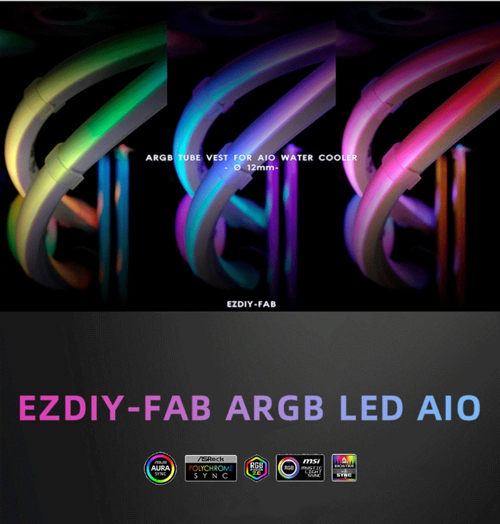 EZDIY-FAB shenguang água tubo de refrigeração 5v