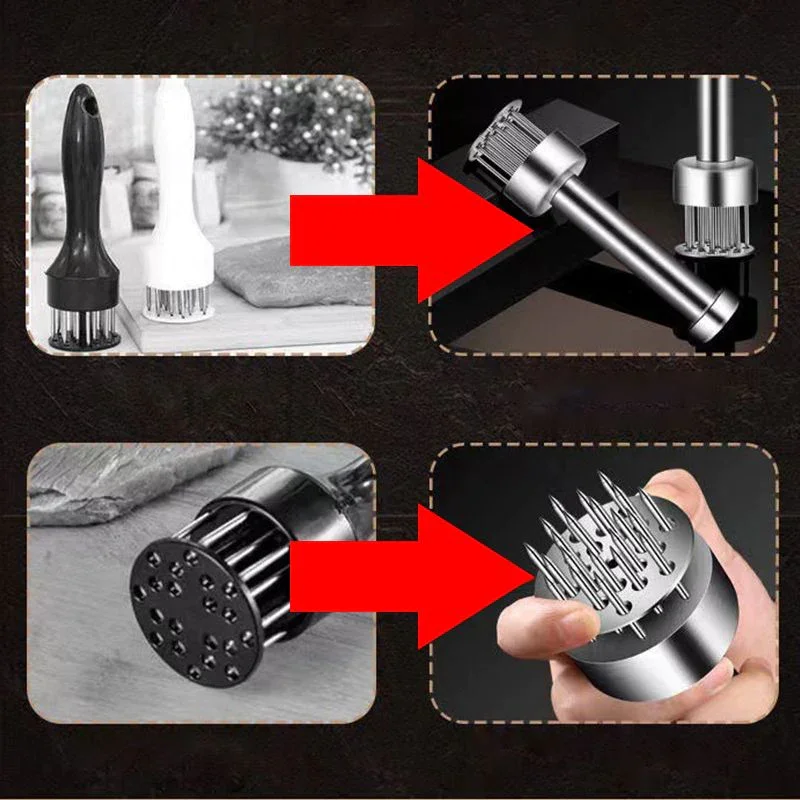 Meat tenderizer 304 Stainless Steel Meat Tenderizer Needle Profession Meat Beaf Steak Tenderizer Softener Kitchen Cooking Tools
