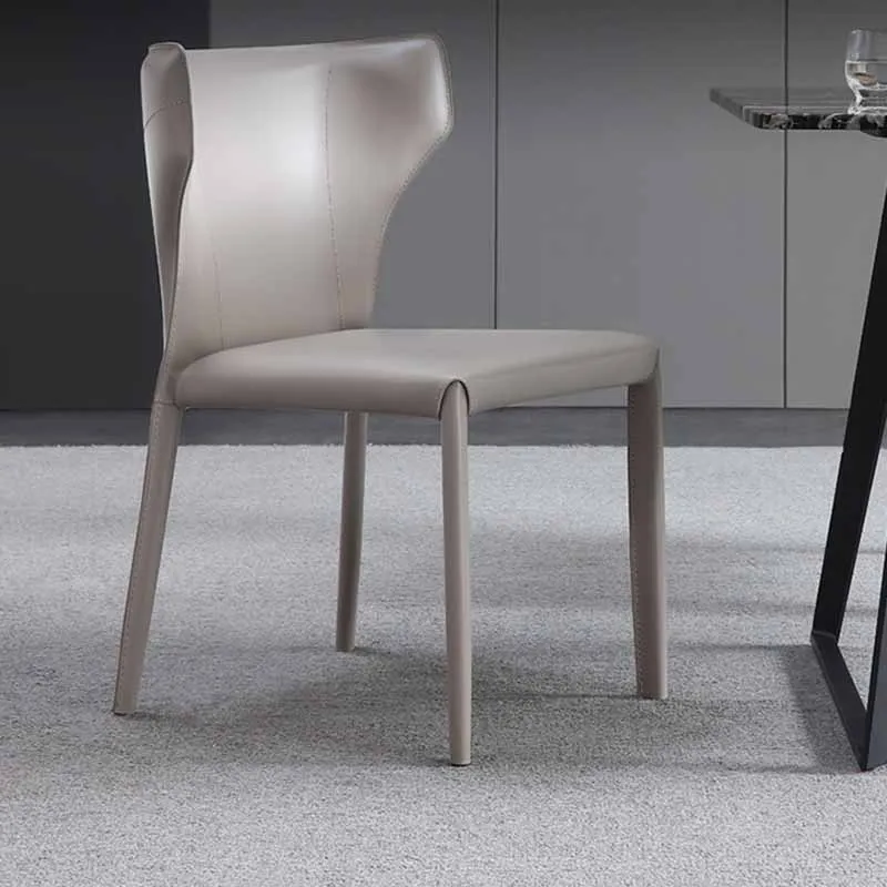 

Individual Leather Dining Chairs Taupe Beautiful European Nordic Dining Chairs Antique Designer Muebles De Cocina Home Furniture