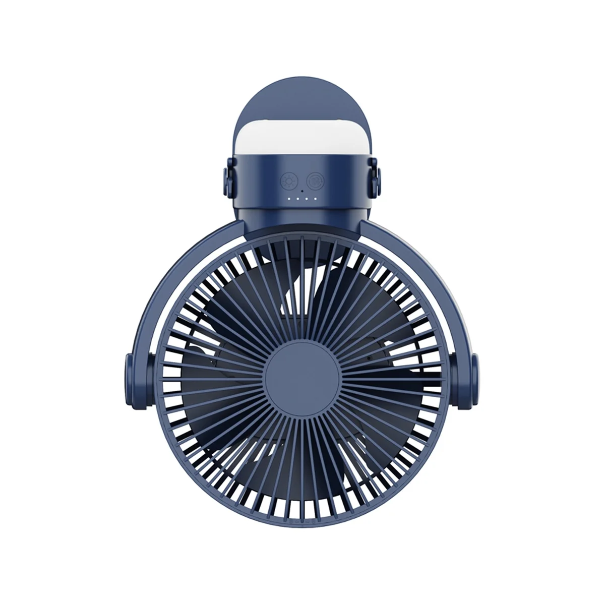 

Rechargeable Remote Control Home Appliance Wall Mounted Air Circulating Fan with LED Lamp Portable Camping Ceiling Fan B