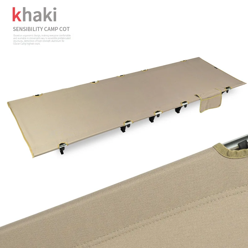 Portable Folding Bed Outdoor Lightweight Folding Bed Portable Camping Simple Camp Bed Escort Lunch Break Oxford Cloth Leisure