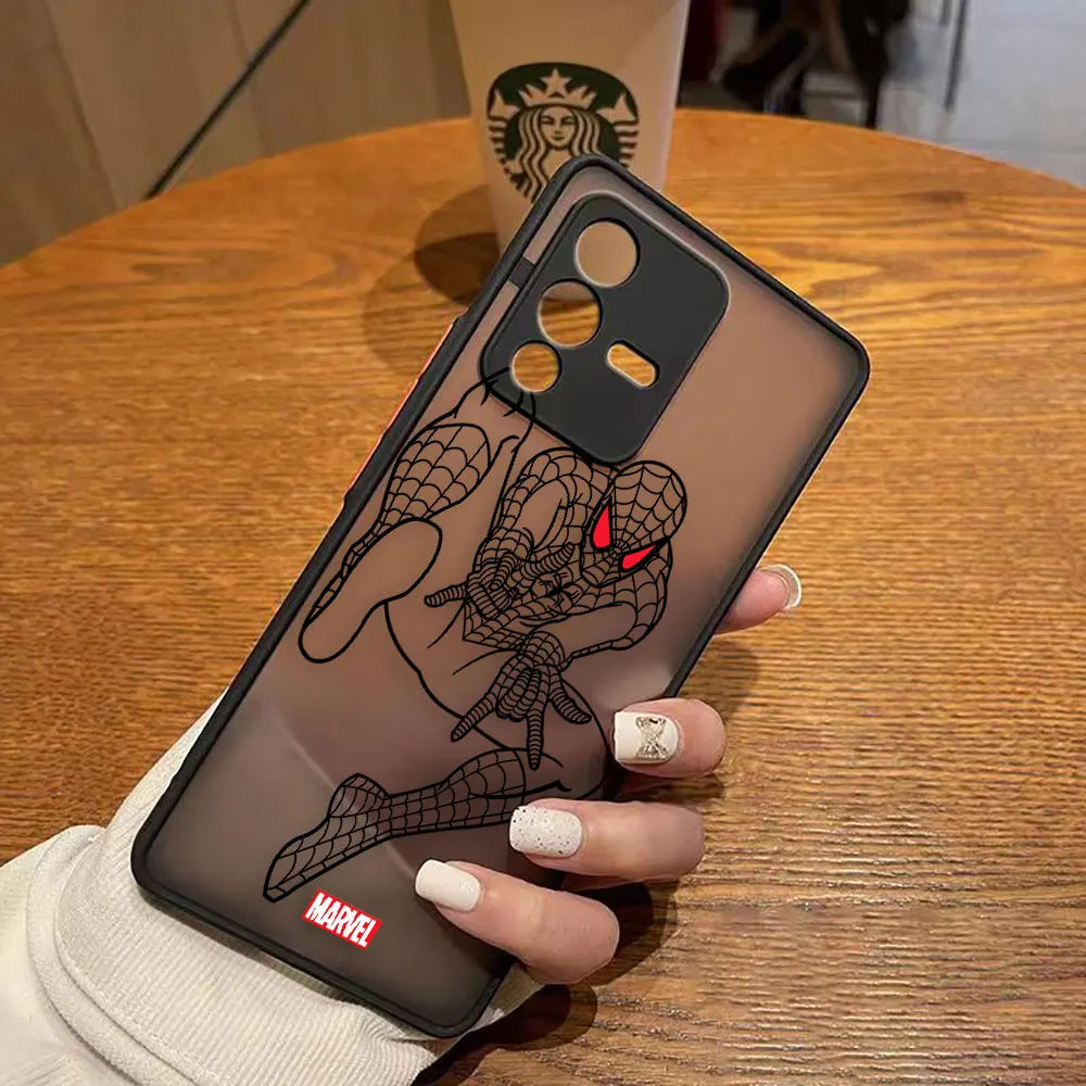 thumbnail image 1 of Funda mate para VIVO V25 V23E V23 V21 V20 V19 V17 V15 V11 Z1 Z6 S16 PRO 5G Funda Coque Capa Shell Marvel Spider-Man Comics, 1 of 5