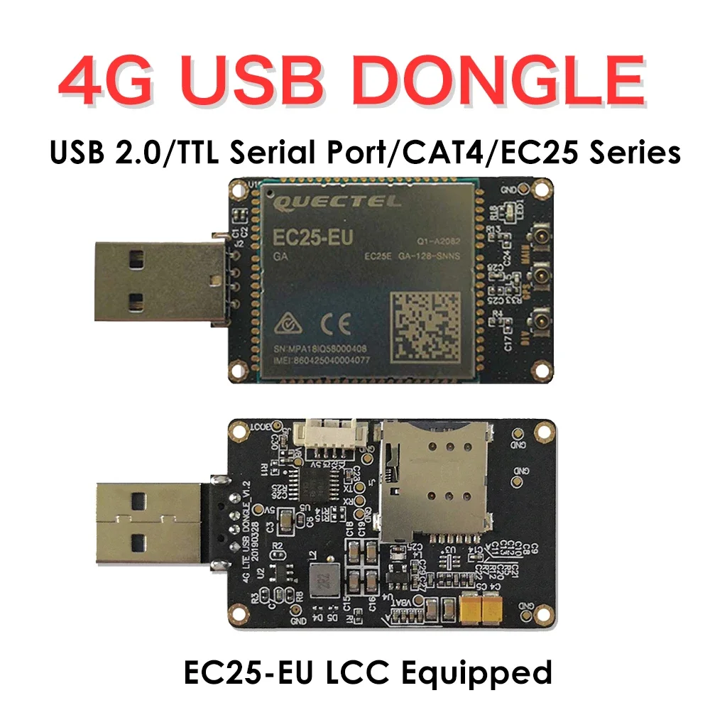 Dongle Usb 4G Lte Con Supporto Per Slot Per Schede Sim Ec25-Eu Vodafone/Telecom Telekom/Skt Lte Fdd B1/B3/B5/B7/B8/B20