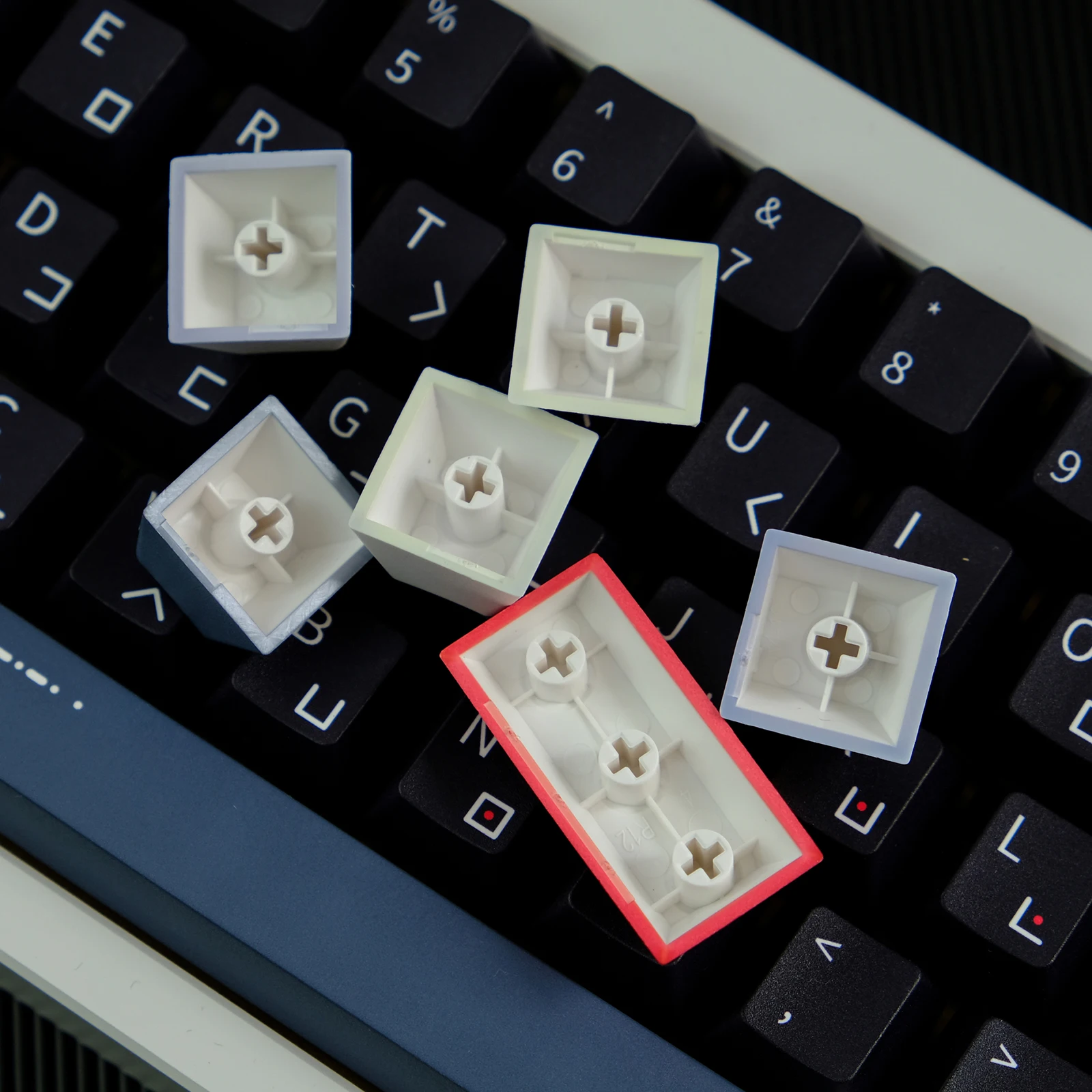 Personalizado Teclado Mecânico Key Cap Gmk Código Morse Keycaps Cereja Perfil Pbt Dye-sub 129 Chaves - Imagem 5