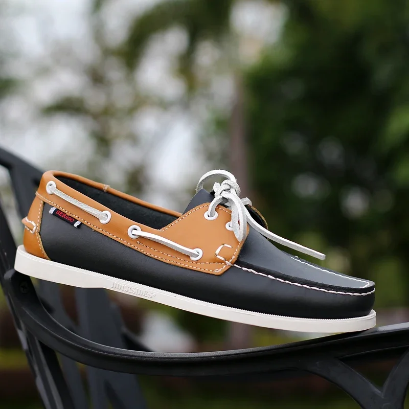 Authentic Sebago Sebago Docksides Tricolor New Men's Casual Shoes