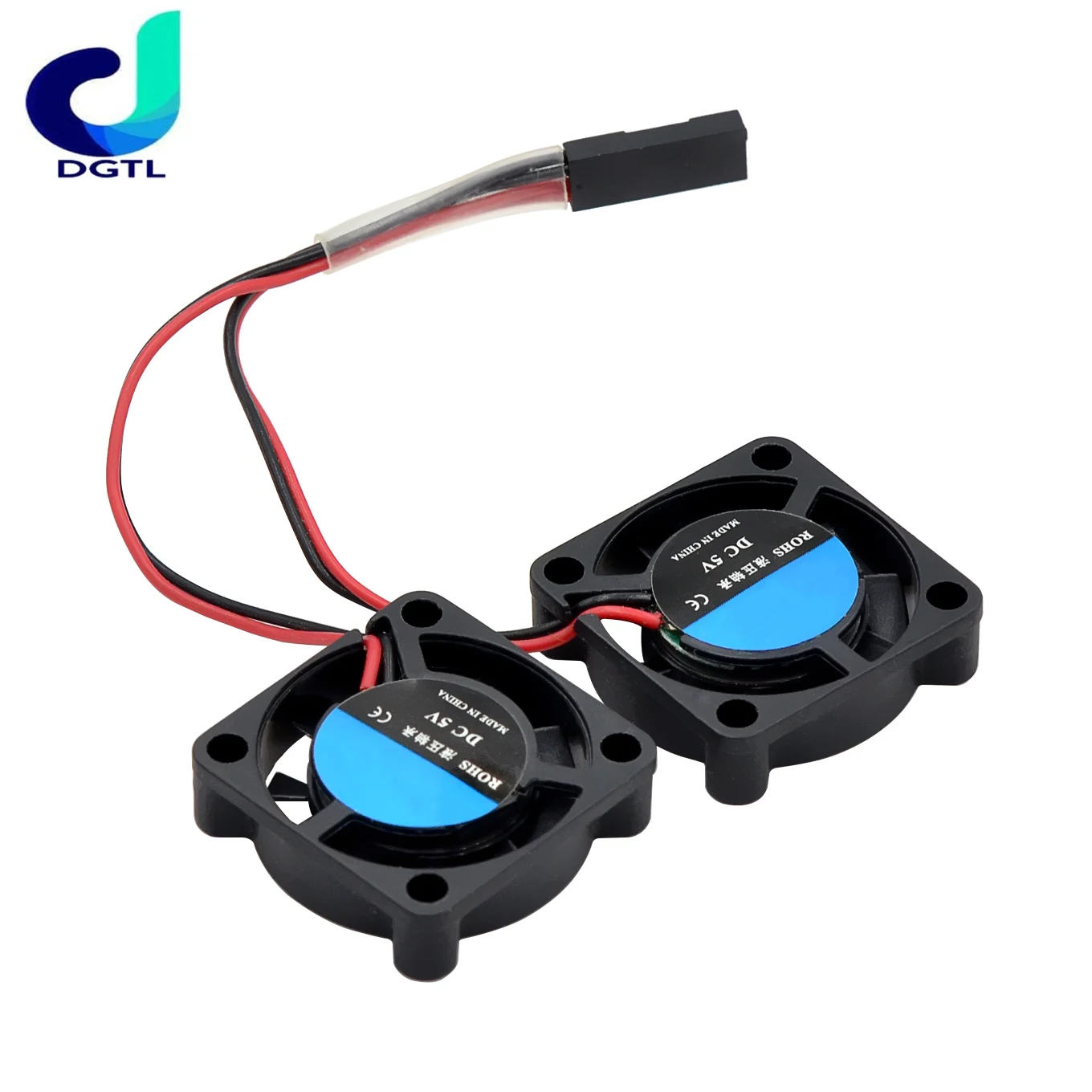 Fan Module Dual for Raspberry Pi 4B 3B+ 3B Aluminum Case Replacement 25x25x7 cm fan module