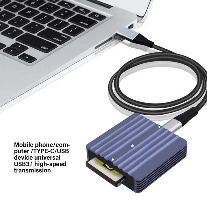 31BA 10 Gbit/s CFe CFE Kartenleser PH862B-24 USB 3.2 Aluminiumgehäuse für hochauflösende Fotografie – Detail 9