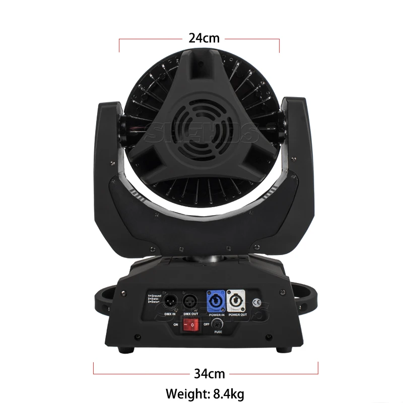 LED Zoom Moving Head 6in1 RGBWA UV Wash DMX SHEHDS 36x18W Led With Fight Case Controller For Nightclub DJ Disco Party