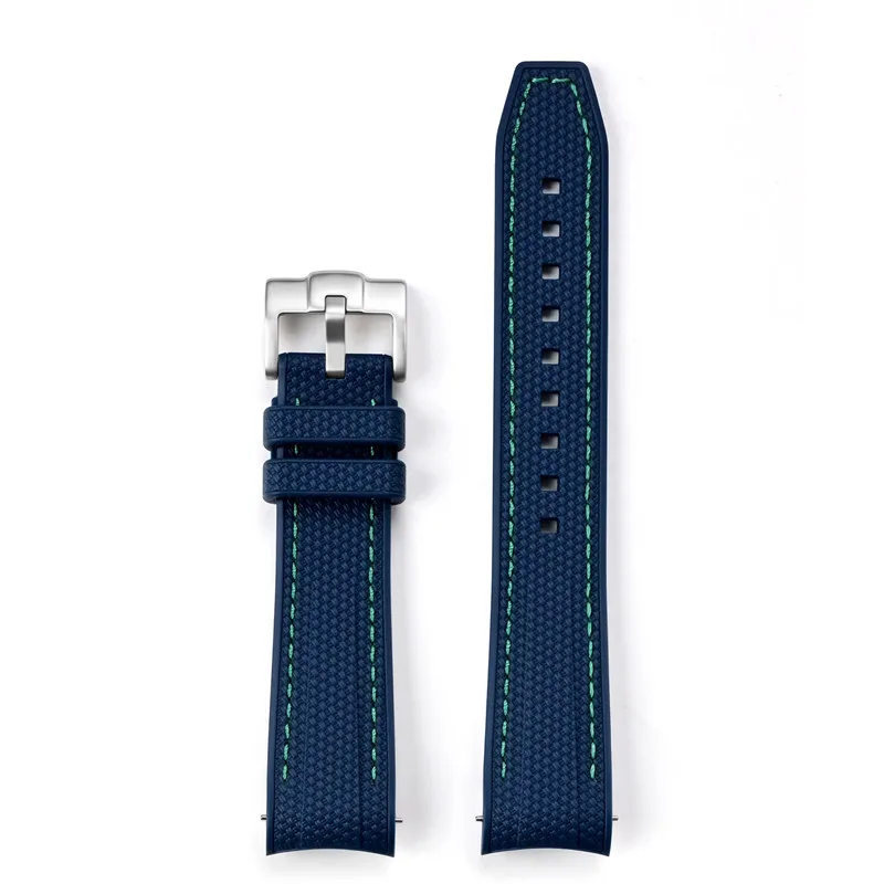 Sport Waterproof Liquid Silicone Watch Strap, Quick Release 20mm Band