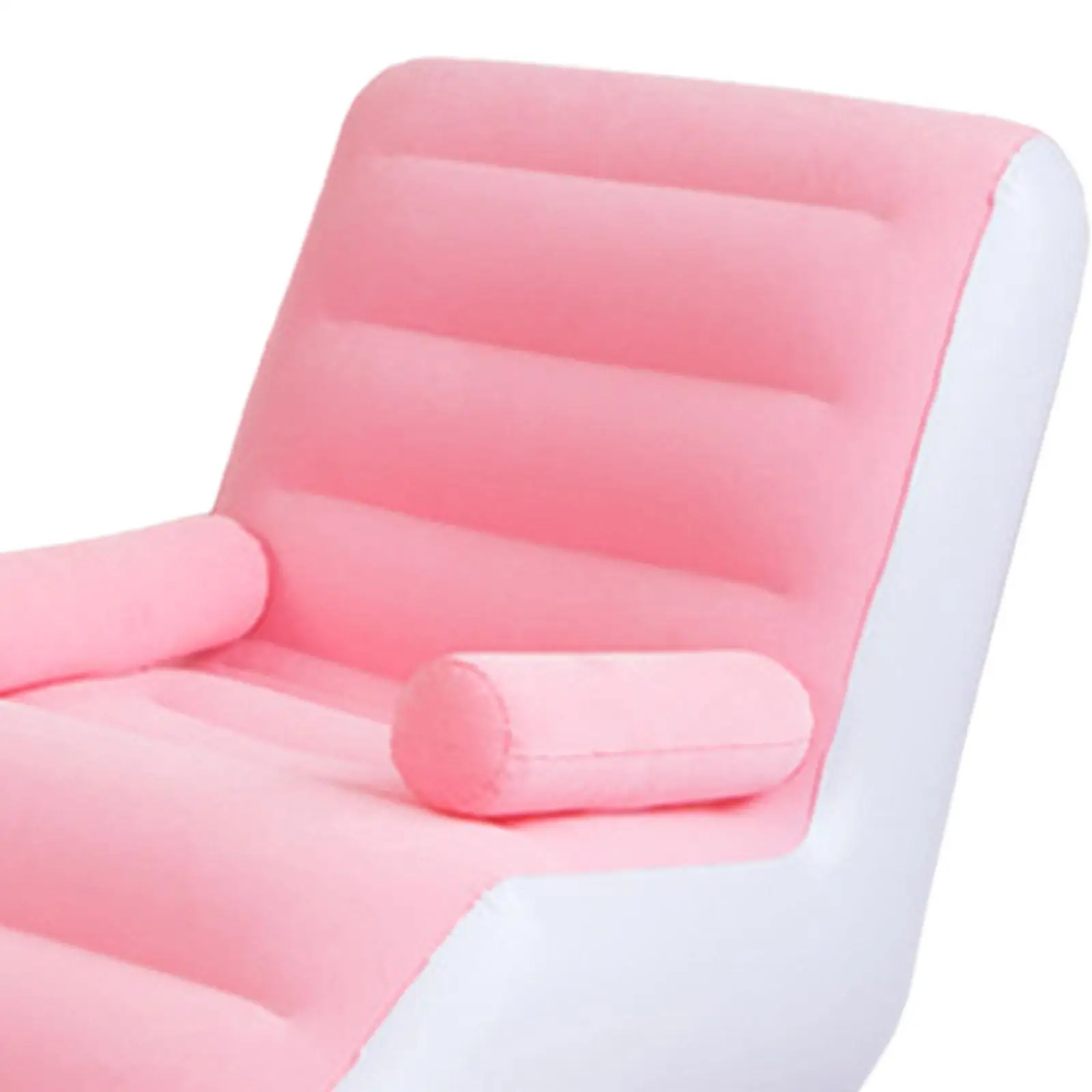 Folding Lazy Sofa with Armrests PVC Soft Folds Compactly Inflatable Sofa for Garden Leisure Gaming Lunch Break Indoor Outdoor