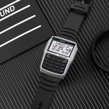 2026 Multi functional Men's Calculator Watch Fashion Luxury LED Electronic Watch Digital Sports Watch Computer Style 1