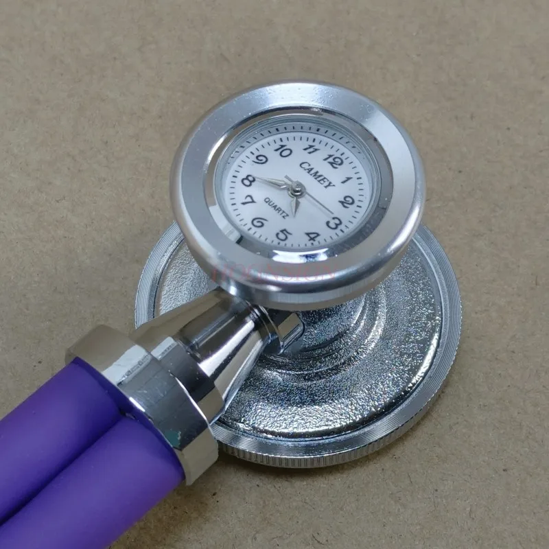 Doctor Medical Stethoscopes with Stethoscope Clock Heart Child Adult Professional Doctor Use Multi Purpose stetoscope dual head stethoscope,medical stethoscope