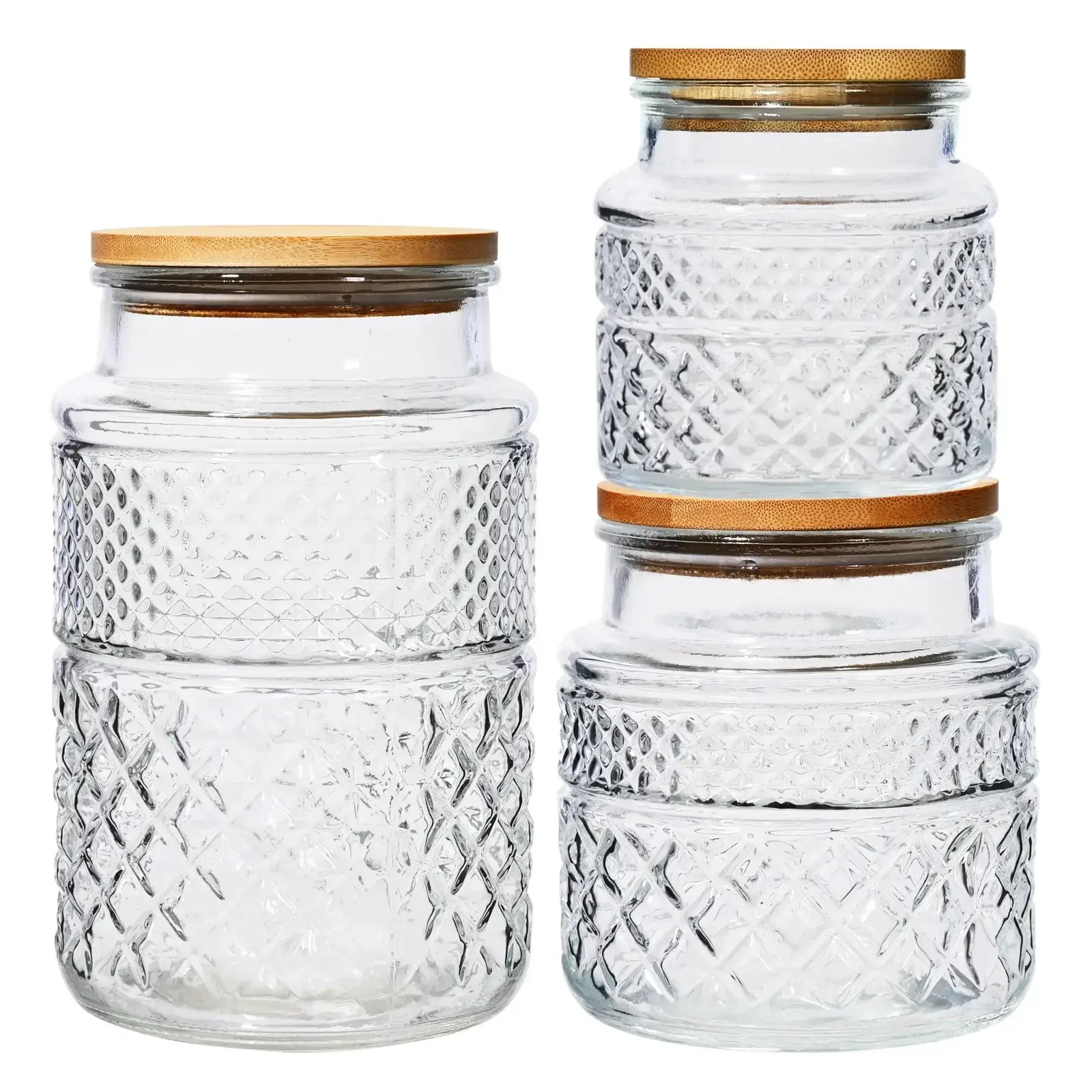 Glass Jar With Bamboo Lid, Hobby Lobby