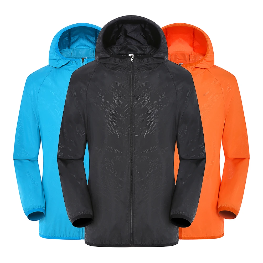 mens fleece jacket Unisex Casual Hiking Jackets Windproof Rainproof Anti UV Ultra-Light Windbreaker Top Quick Dry Outdoor Sports Coats mens coats and jackets