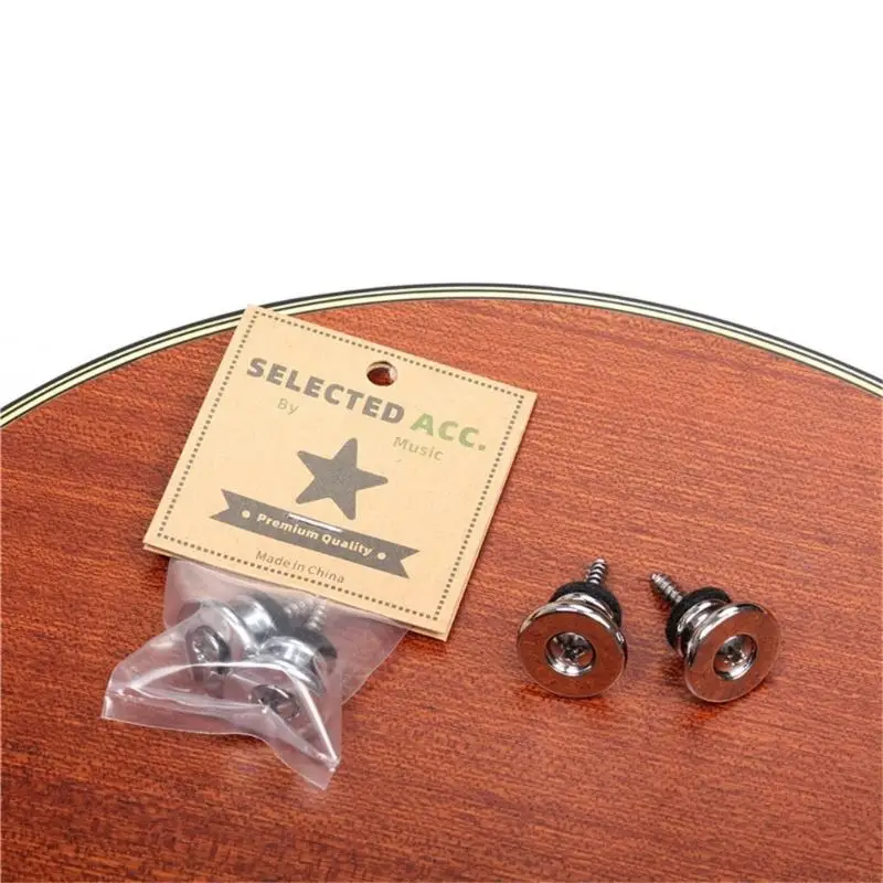 2pcs Gitarrengurt Security Locks Gurt den Gitarrenhardware -Gitarrengurt Gitarrenstifte für Elektrogitarren Bass – Detail 3