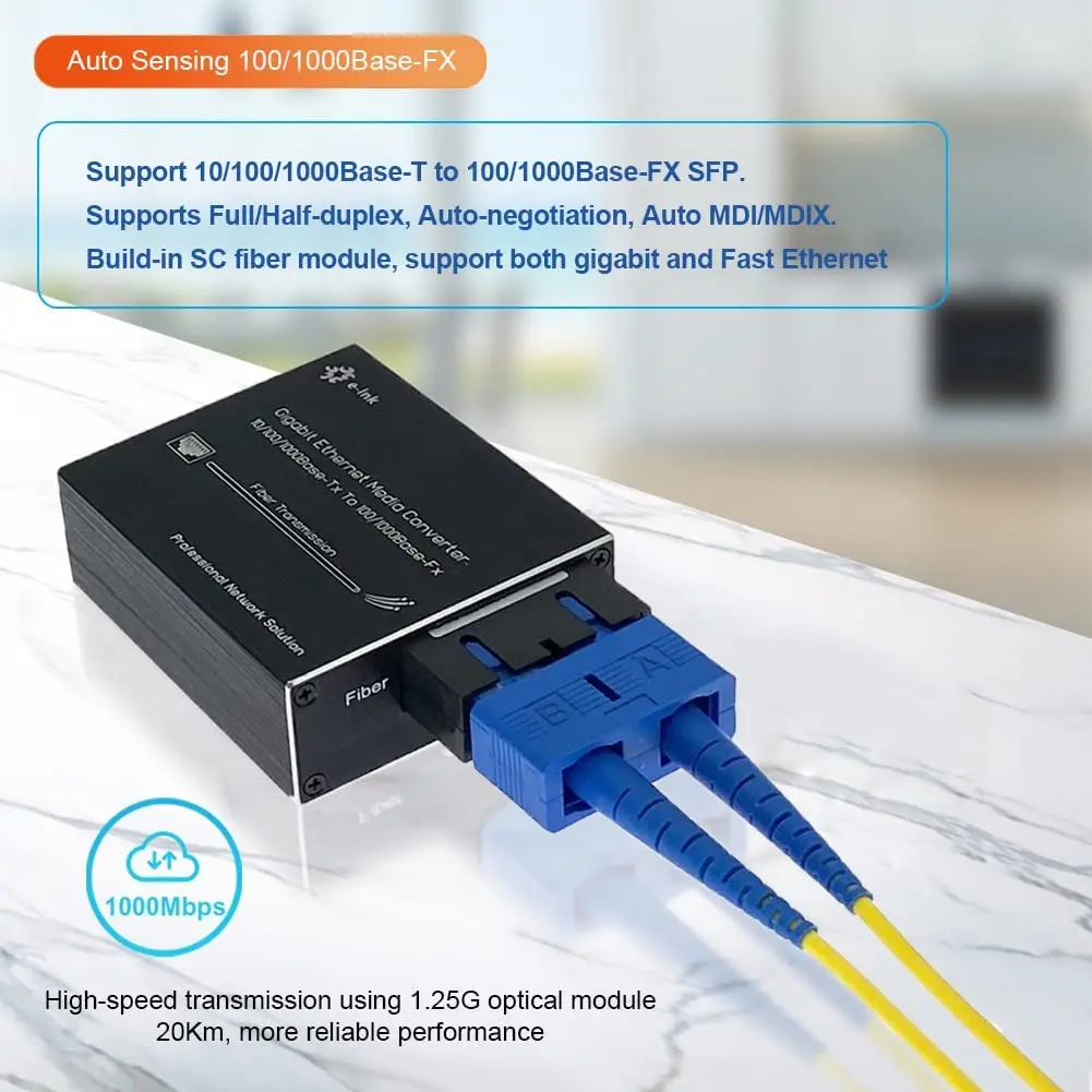 Convertisseur Fibre optique SC 100FX - 2 ports RJ45 C311952 