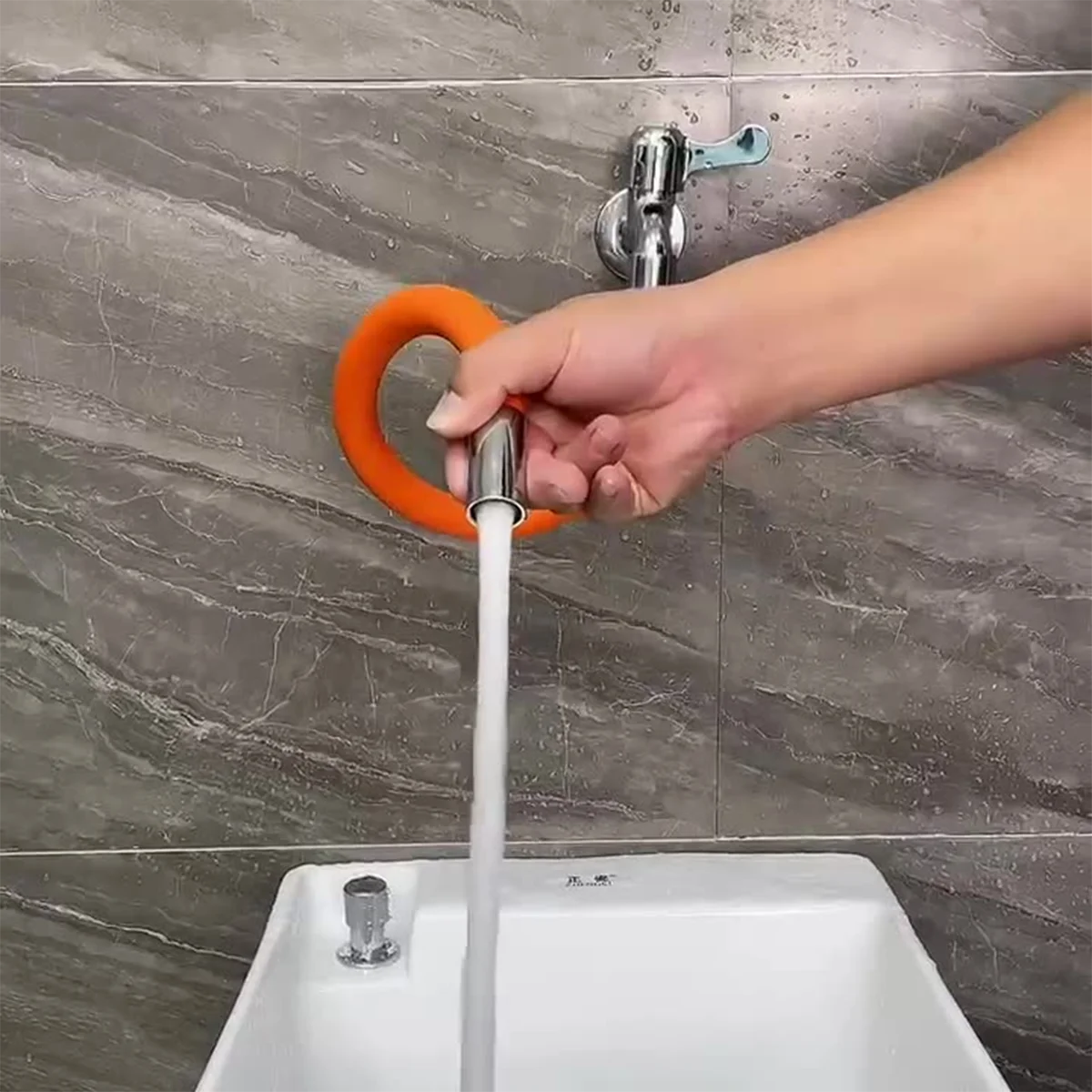 Universal Stainless Steel Faucet Extender with 720° Rotation - Anti-Splash Bendable Tap Extension 20/30/50cm