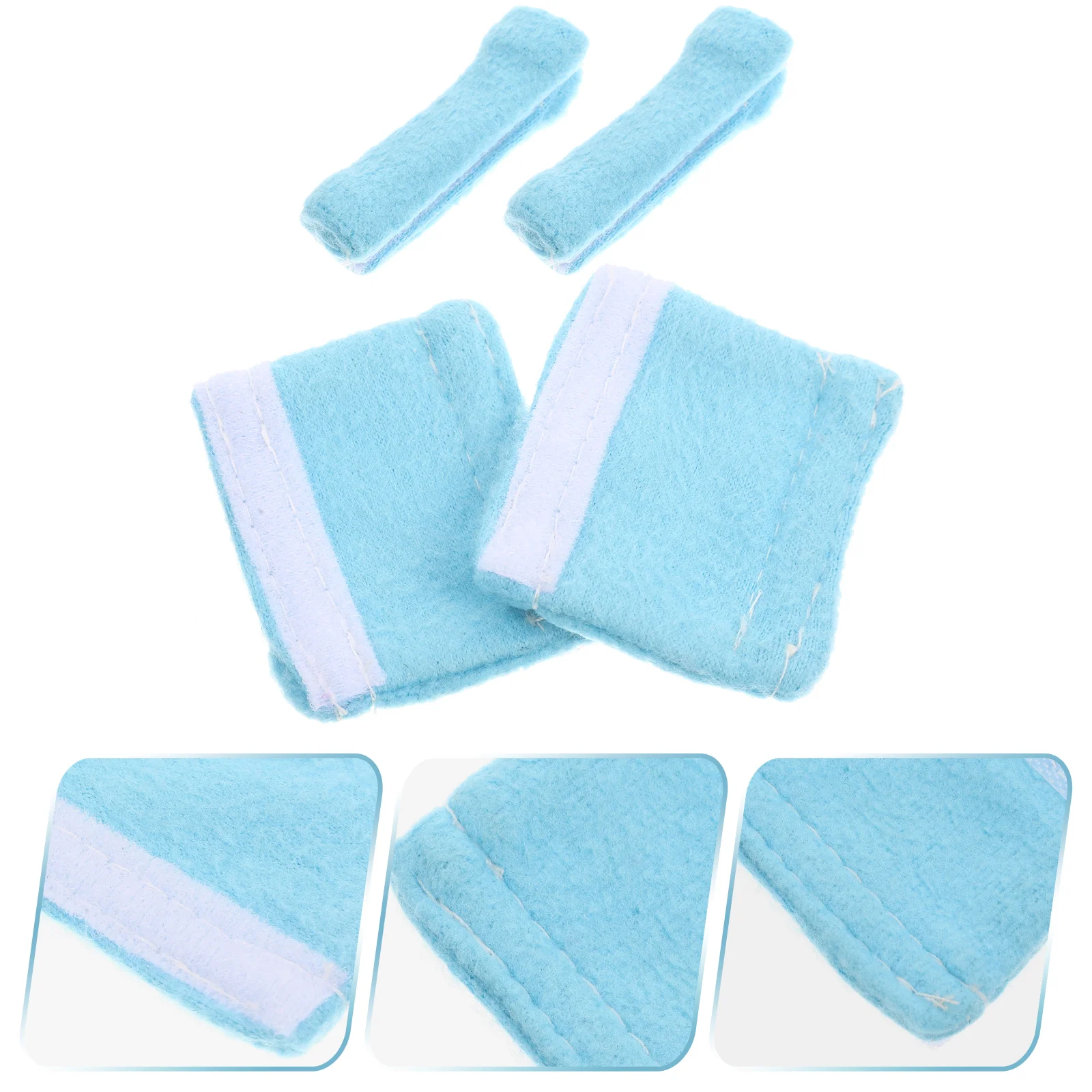 

6 Pcs Mask Glasses Ear Pads Earmuffs Protective Mats Cushions Accessories Nasal Tube Polyester