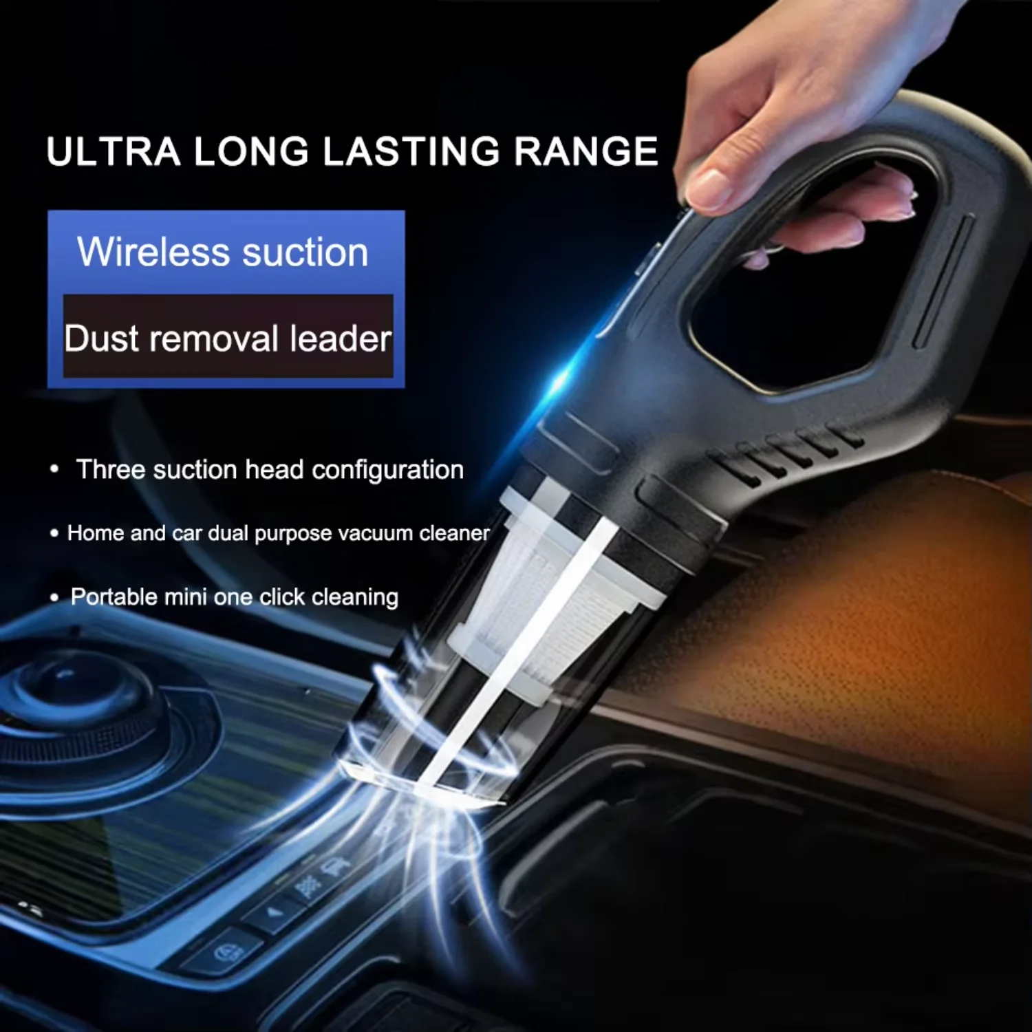 Lightweight Portable Wireless Vacuum Cleaner 120W