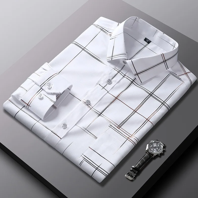 Casual Shirt Stretch Long Sleeve