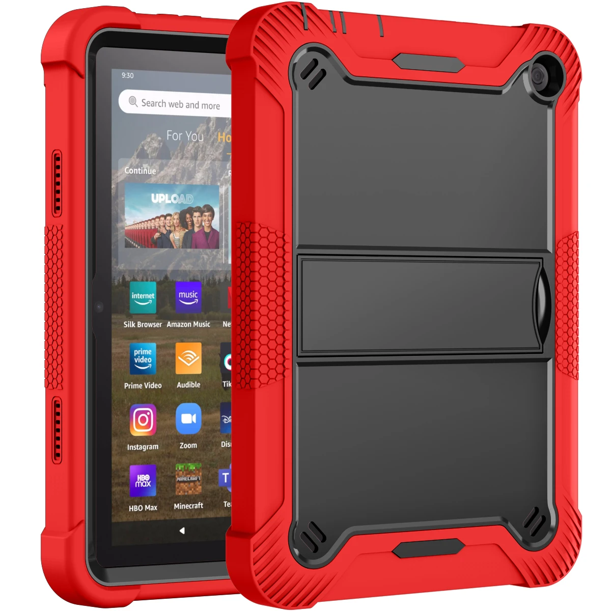Durable Shockproof Armor Tablet Stand Case - Hard Protective Shell