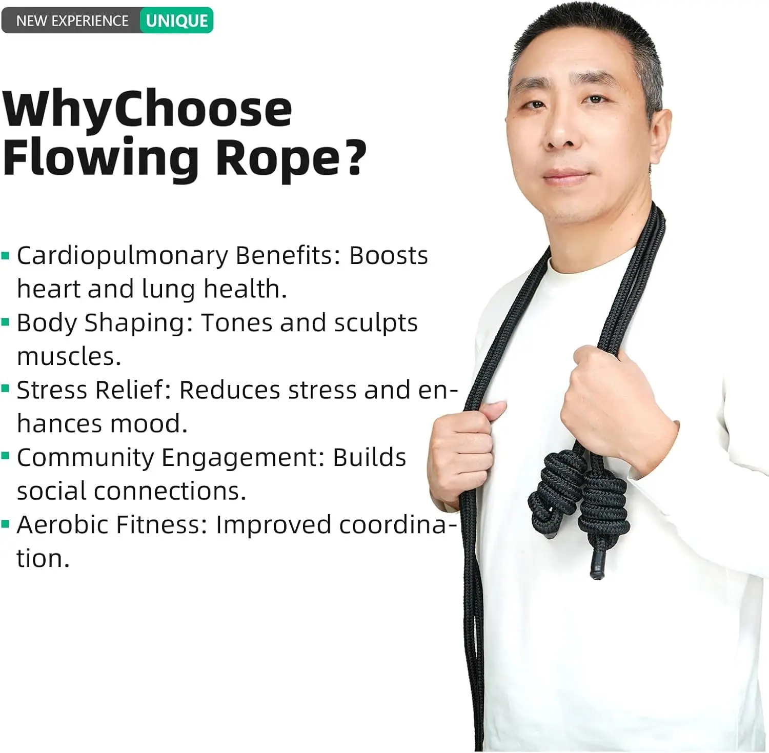 Flow Rope Exercise Jump Ropes For Home Gym Cardio Togo