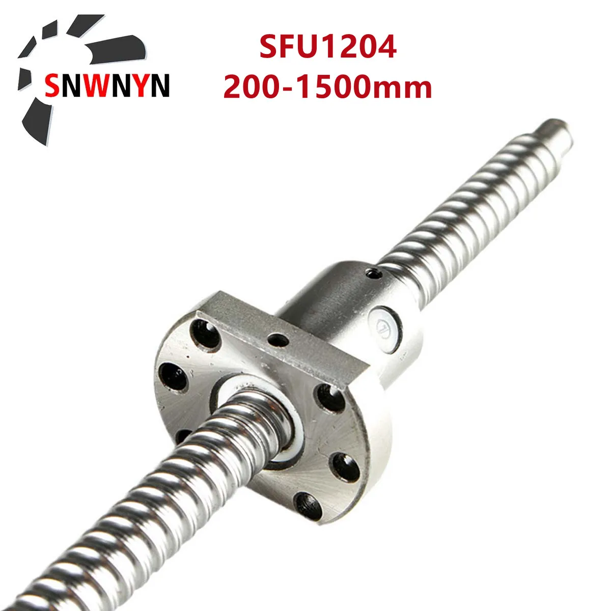 Parafuso da Esfera Sfu1204 200 300 500 600 800 1000 1200 1500 mm com Única Porca de Esfera c7 Final Feito à Máquina Rm1605 para Peças Cnc
