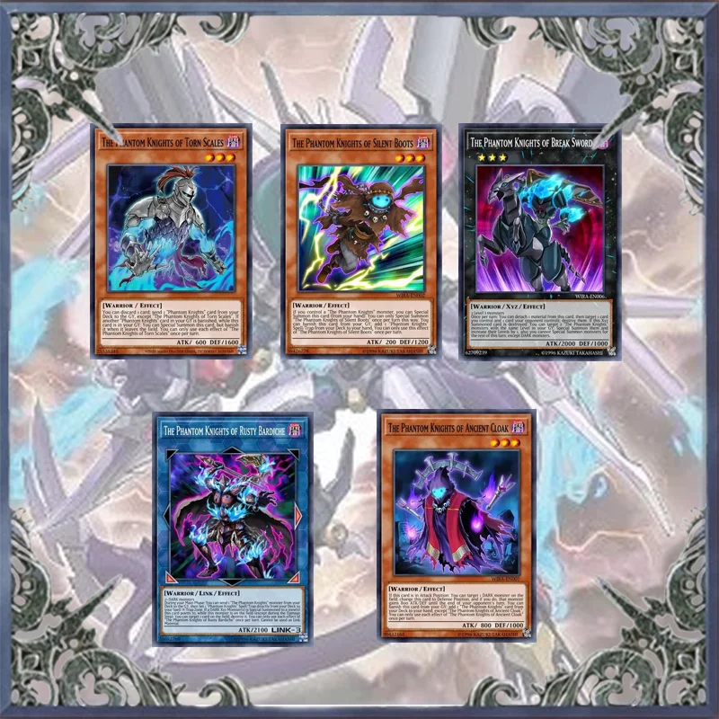 57Pcs Yugioh Cards The Phantom Knights Temple Card Deck Fai Da Te Card Master Duel