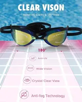 ARENA Professional UV Protection Goggles Adults Racing Goggles Anti-fog Glasses Waterproof HD Swimming Eyewear Adjustable 2