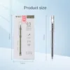 M&G 0.5mm 12pcs/box Black Gel Pen Draw Cap Full Barrel Transparent Barrel Signature Pen Flavor Series Gel Pen 2