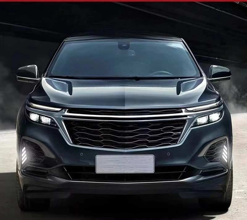 Car Led Daytime Running Light Front Fog Lamp DRL Yellow Dynamic Turn Signal For Chevrolet Equinox 2021 2022 2023 2024 2025 detail image 13