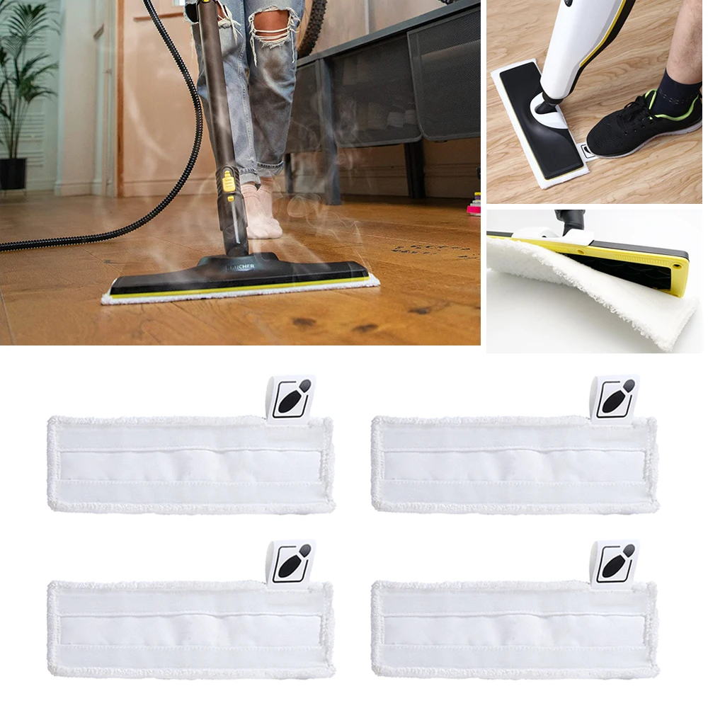 Terry Cloth Floor Cleaning Pad For KARCHER Steam Cleaner Mop SC3 SC4 SC5