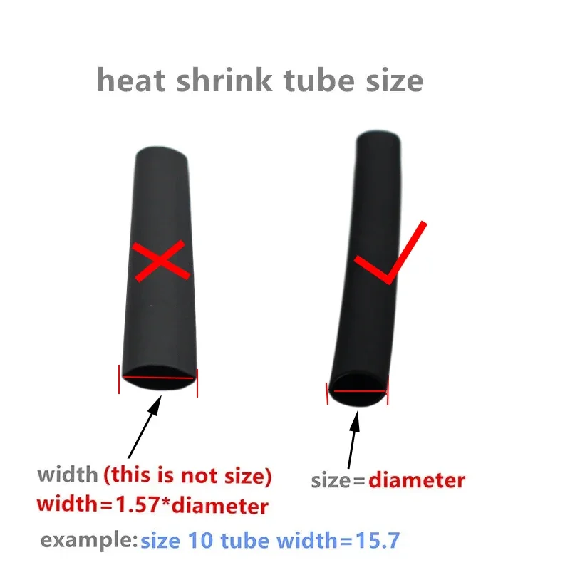Heat Shrink Tubing Heat Shrink Tube Heat Shrink Cable Sleeve 1Meter 4:1 Heat Shrink Tube With Glue Thermoretractile Heat Shrinkable Tubing Dual Wall Shrink Tubing 6 8 12 16 24 40 52 72