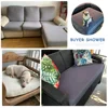 Waterproof Sofa Seat Cushion Cover Jacquard Polar Fleece Sofa Covers Elastic Removable Couch Cover Pets Kids Furniture Protector 3