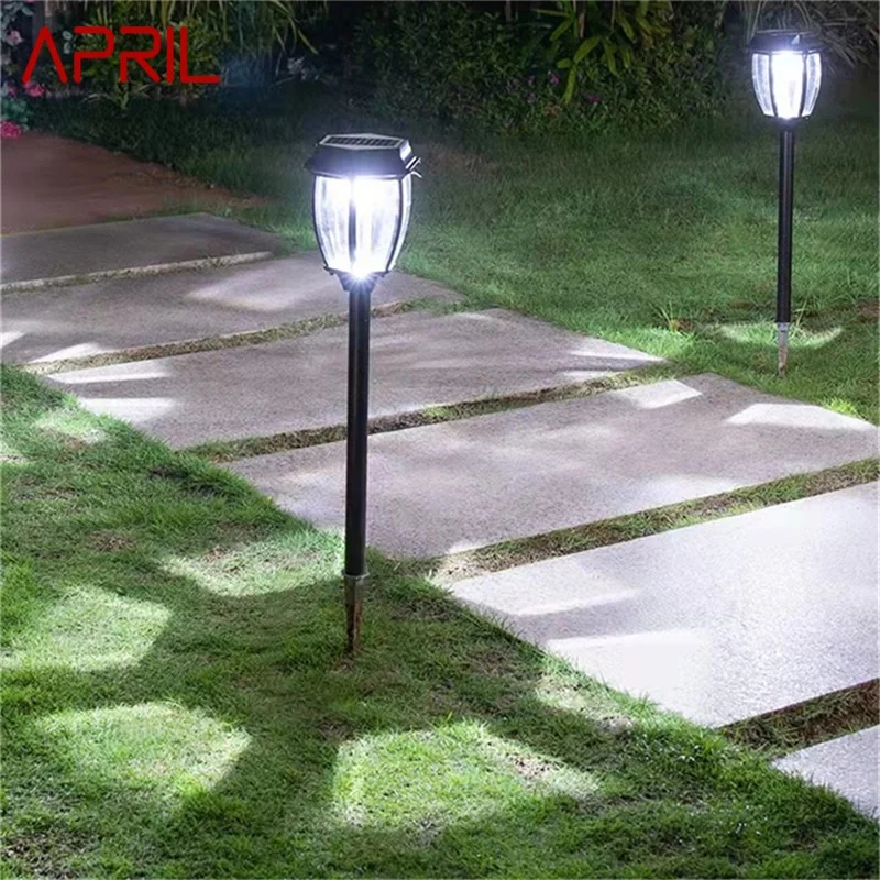 APRIL Outdoor Contemporary Lawn Lamp Black Lighting Waterproof IP65 Home for Villa Garden Decoration