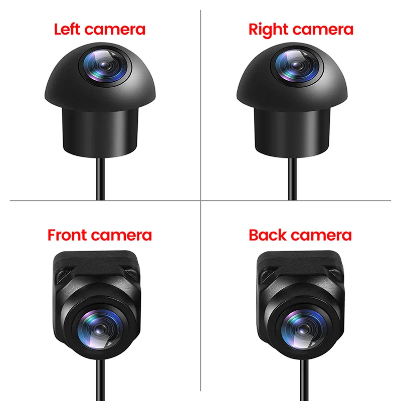 Car 360 &deg; Panoramic Camera 1080P Rear/Front/Left/Right Accessories Android Screen Radio Multimedia Player