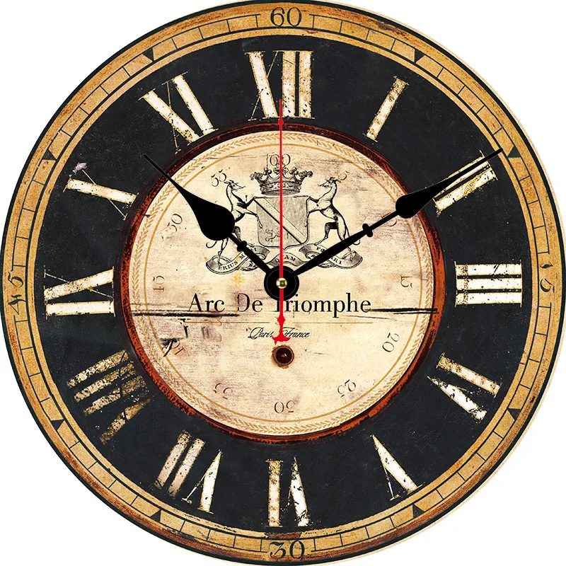 Vintage Wood Wall Clock hlc20807  