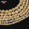 A++ Natural Citrine Yellow Watermelon Quartz Loose Beads for Jewelry Making Bracelet Stone Beads DIY Accessorie 4 6 8 10 12mm 5