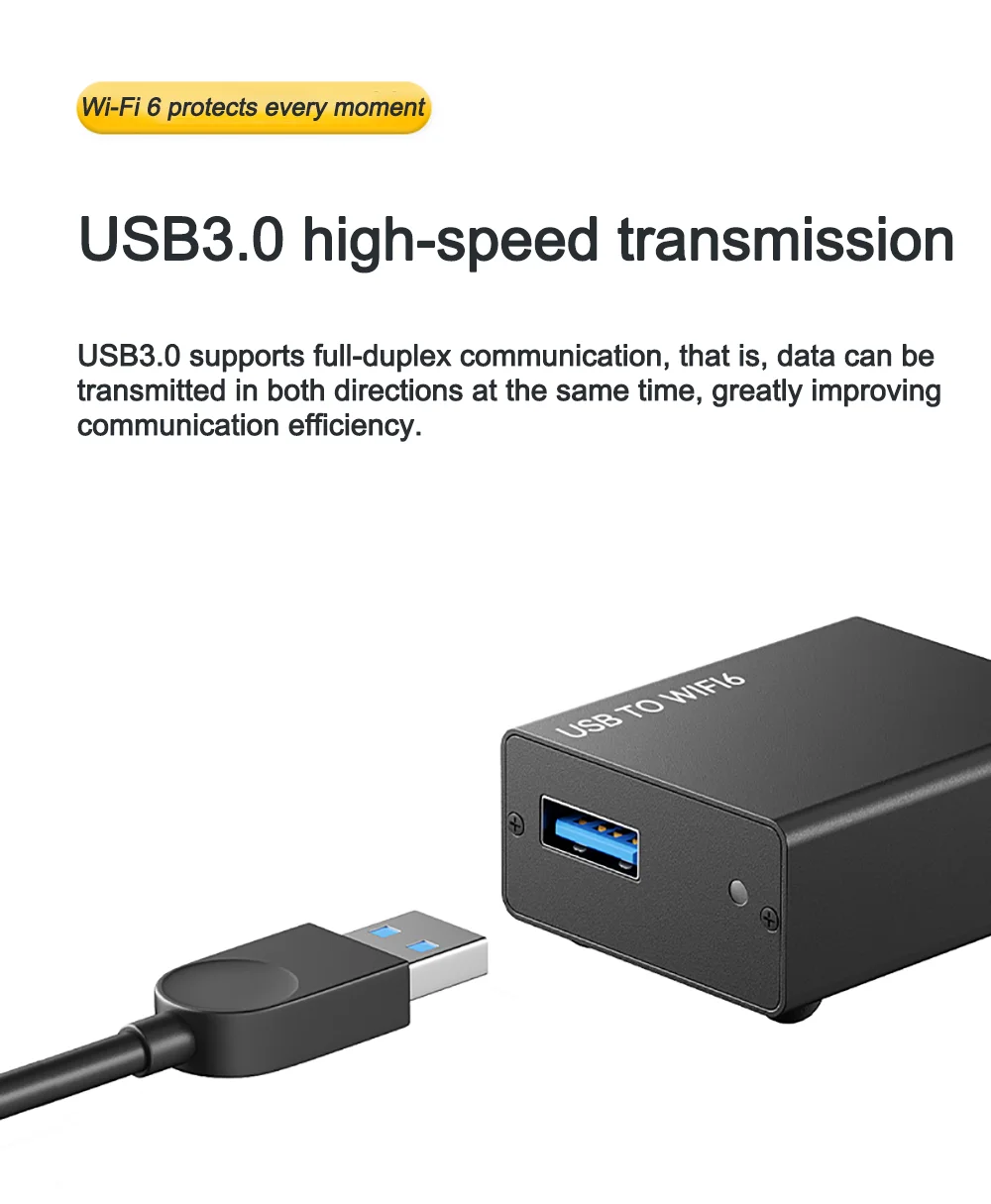 LinkPi 1200Mbps Wireless Network Card Desktop WiFi6 Gigabit 5G Dual-band Network