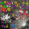 Direct Selling Christmas Holographic Projector 16 Pictures Party Christmas Santa Claus Projection Lamp Window Film Projector 4