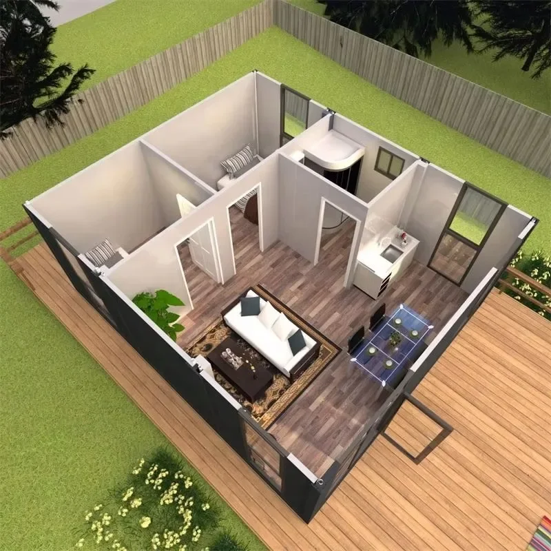 รูปสินค้า บ้านคอนเทนเนอร์สีสันสดใส สำหรับสวนส่วนตัว