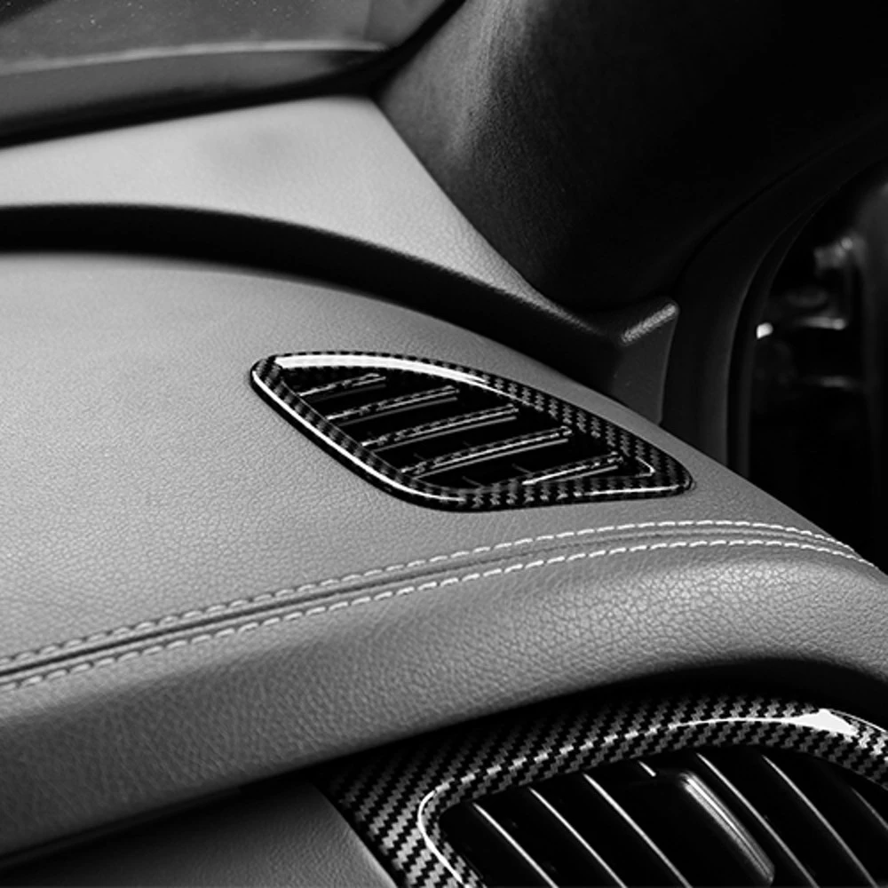 Carbon Fiber Style Side Air Conditioning Vent Outlet Trim Frame Cover