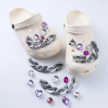 

Color Crystal Diamond Shoe Decorations Accessories Girl Decor Ornament Fashion Marvel Charms Rhinestone For Crocs Boy Child